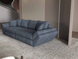 Canapea extensibilă dumonde cu ladă de depozitare si sezut confortabil din spuma HR, Loana Enjoy Antracit 300x100 cm Fabrica
