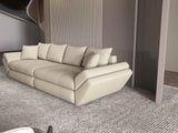Canapea extensibilă dumonde cu ladă de depozitare si sezut confortabil din spuma HR, Loana Enjoy Bej 2 300x100 cm Fabrica