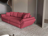 Canapea extensibilă dumonde cu ladă de depozitare si sezut confortabil din spuma HR, Loana Enjoy Rosu 300x100 cm Fabrica