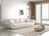 Canapea extensibilă dumonde cu ladă de depozitare si sezut confortabil din spuma HR, Berlin Euphoria White 300x100 cm Fabrica