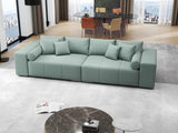 Canapea extensibilă dumonde cu ladă de depozitare si sezut confortabil din spuma HR, Marbela Enjoy Lux Mint XXL 295x100 cm fabrica