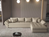 Colțar extensibil dumonde cu ladă de depozitare si sezut confortabil din spuma HR, Loana XL Enjoy Bej II 335x185 cm Fabrica
