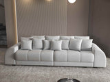 Canapea extensibilă dumonde cu 2 lăzi de depozitare si sezut confortabil din spuma HR, Verona Euphoria Dove 310x100 cm Fabrica