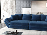 Canapea extensibilă dumonde cu ladă de depozitare si sezut confortabil din spuma HR, Loana Zoom Albastru 300x100 cm Fabrica