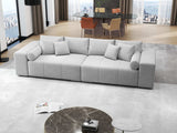 Canapea extensibilă dumonde cu ladă de depozitare si sezut confortabil din spuma HR, Marbela Enjoy Grey XXL 295x100 cm fabrica