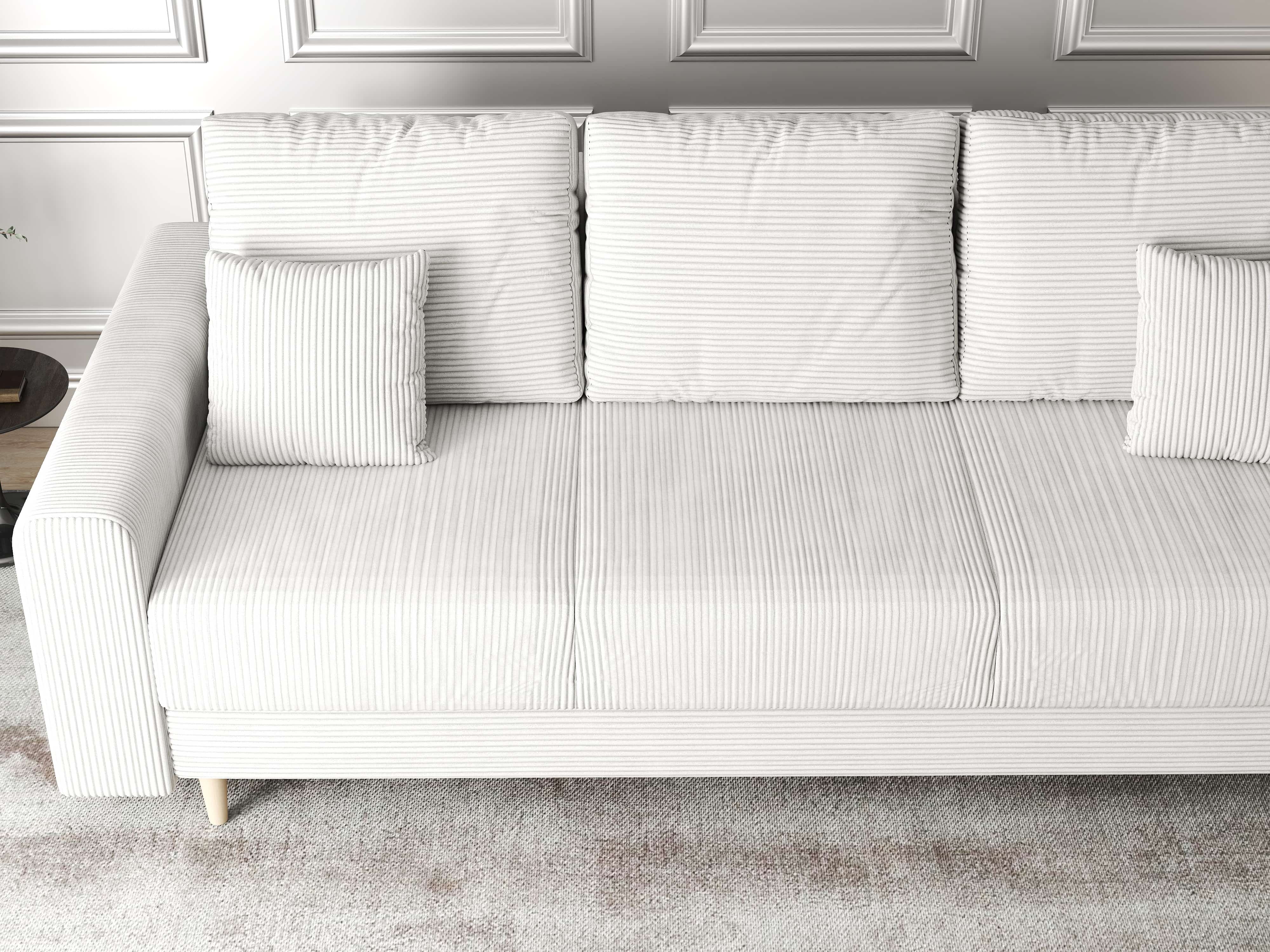 Canapea extensibilă dumonde cu ladă de depozitare si sezut confortabil din spuma HR, Kronos Zoom Gri 210x100 cm fabrica