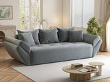 Canapea extensibilă dumonde cu ladă de depozitare si sezut confortabil din spuma HR, Zoom Mint 250x100 cm Fabrica