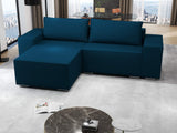 Colțar extensibil dumonde cu ladă de depozitare si sezut confortabil din spuma HR, Dream Enjoy Verde Petrol 290x185 cm Fabrica