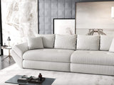Canapea extensibilă dumonde cu ladă de depozitare si sezut confortabil din spuma HR, Loana Zoom Bej 300x100 cm Fabrica