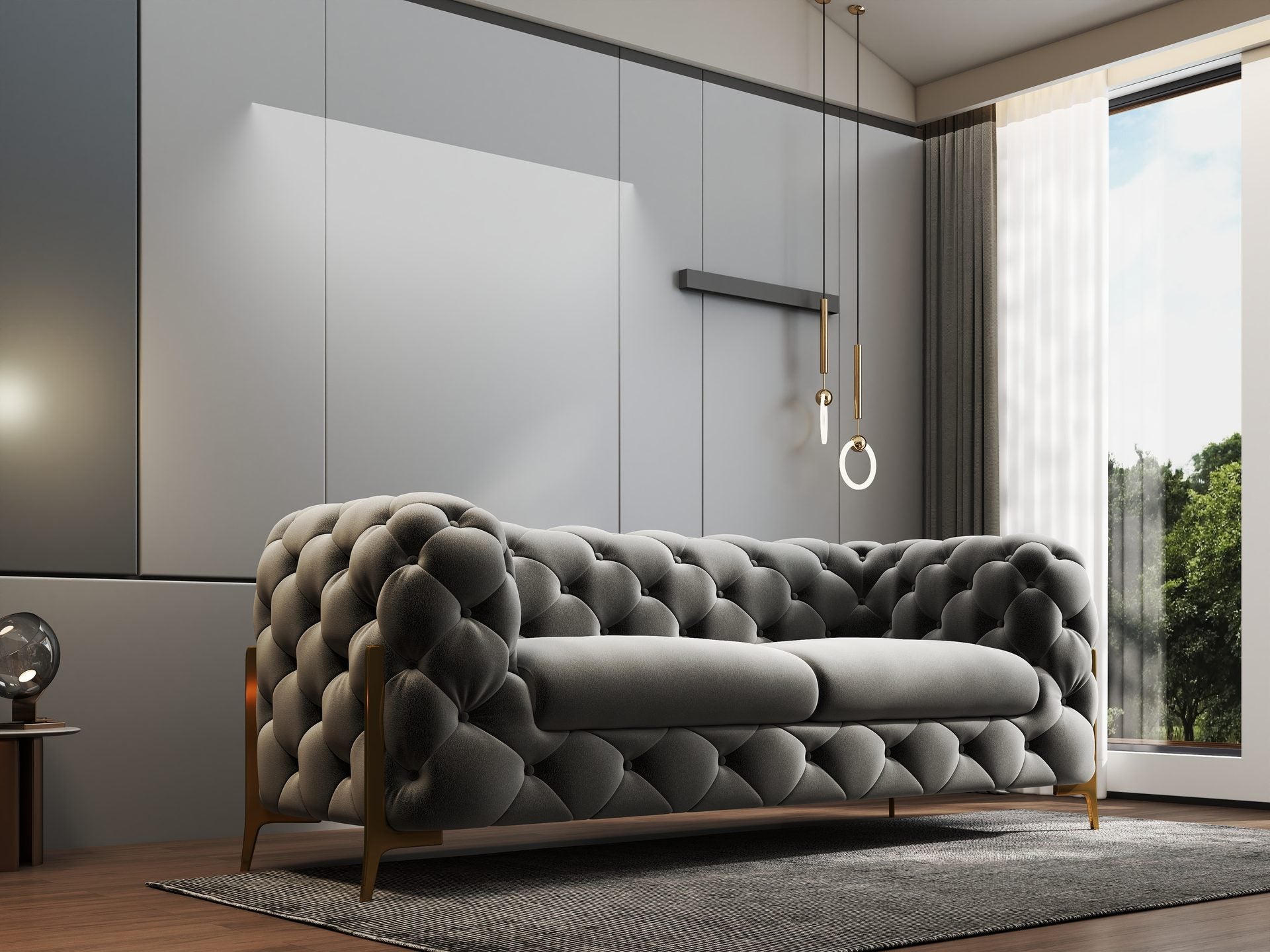 Canapea Dumonde Chelsea Bis SOFA 2.5 OS., ROYAL 27 -gri (ROP A109)