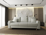 Canapea extensibilă dumonde cu ladă de depozitare si sezut confortabil din spuma HR, Kronos Ambience Alb 210x100 cm fabrica