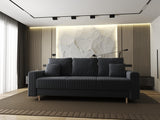 Canapea extensibilă dumonde cu ladă de depozitare si sezut confortabil din spuma HR, Kronos Ambience Gri 210x100 cm fabrica