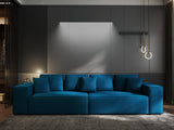 Canapea extensibilă dumonde cu ladă de depozitare si sezut confortabil din spuma HR, Dream Enjoy Verde Petrol 310x100 cm Fabrica