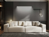 Canapea extensibilă dumonde cu ladă de depozitare si sezut confortabil din spuma HR, Dream Enjoy Bej 310x100 cm Fabrica