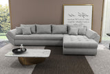 Colțar extensibil dumonde cu ladă de depozitare si sezut confortabil din spuma HR, Loana XL Euphoria Gri II 335x185 cm Fabrica