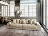 Canapea extensibilă dumonde cu 2 lăzi de depozitare si sezut confortabil din spuma HR, Big Sofa Verona Enjoy Lux 02 Beige 310x100 cm Fabrica