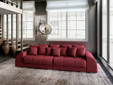 Canapea extensibilă dumonde cu 2 lăzi de depozitare si sezut confortabil din spuma HR, Big Sofa Verona Enjoy Lux Red 310x100 cm Fabrica