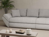 Canapea extensibilă dumonde cu ladă de depozitare si sezut confortabil din spuma HR, Loana Euphoria Gri 300x100 cm Fabrica