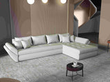 Colțar extensibil dumonde cu ladă de depozitare si sezut confortabil din spuma HR, Loana XL Enjoy Beige II 335x185 cm Fabrica
