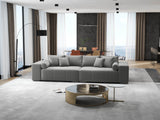 Canapea extensibilă dumonde cu ladă de depozitare si sezut confortabil din spuma HR, Marbela Royal Gri XXL 295x100 cm fabrica