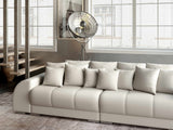 Canapea extensibilă dumonde cu 2 lăzi de depozitare si sezut confortabil din spuma HR, Big Sofa Verona Enjoy Lux Beige 310x100 cm Fabrica