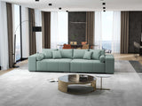 Canapea extensibilă dumonde cu ladă de depozitare si sezut confortabil din spuma HR, Marbela Enjoy Lux Mint XXL 295x100 cm fabrica