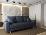 Canapea extensibilă dumonde cu ladă de depozitare si sezut confortabil din spuma HR, Kronos Enjoy Antracit 210x100 cm fabrica