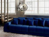 Canapea extensibilă dumonde cu 2 lăzi de depozitare si sezut confortabil din spuma HR, Verona Navy Blue 310x100 cm Fabrica