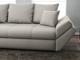 Canapea extensibilă dumonde cu ladă de depozitare si sezut confortabil din spuma HR, Loana Bej 250x100 cm Fabrica