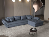 Colțar extensibil dumonde cu ladă de depozitare si sezut confortabil din spuma HR, Loana XL Enjoy Gri Antracit II 335x185 cm Fabrica