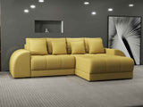 Colțar extensibil dumonde cu ladă de depozitare si sezut confortabil din spuma HR, Verona Enjoy Melon II 290x185 cm Fabrica