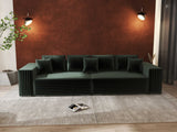 Canapea extensibilă dumonde cu ladă de depozitare si sezut confortabil din spuma HR, Dream Ambience Verde 310x100 cm Fabrica
