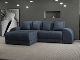 Colțar extensibil dumonde cu ladă de depozitare si sezut confortabil din spuma HR, Verona Enjoy Gri Antracit 290x185 cm Fabrica