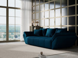 Canapea extensibilă dumonde cu ladă de depozitare si sezut confortabil din spuma HR, Berlin Petrol Green 250x100 cm Fabrica