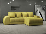 Colțar extensibil dumonde cu ladă de depozitare si sezut confortabil din spuma HR, Verona Enjoy Verde II 290x185 cm Fabrica