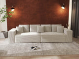 Canapea extensibilă dumonde cu ladă de depozitare si sezut confortabil din spuma HR, Dream Zoom Gri 310x100 cm Fabrica