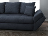 Canapea extensibilă dumonde cu ladă de depozitare si sezut confortabil din spuma HR, Loana Antracit 250x100 cm Fabrica