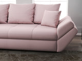 Canapea extensibilă dumonde cu ladă de depozitare si sezut confortabil din spuma HR, Loana Pink 250x100 cm Fabrica