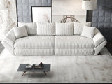 Canapea extensibilă dumonde cu ladă de depozitare si sezut confortabil din spuma HR, Loana Zoom Bej 300x100 cm Fabrica