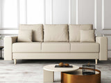 Canapea extensibilă dumonde cu ladă de depozitare si sezut confortabil din spuma HR, Kronos Enjoy Beige 210x100 cm fabrica