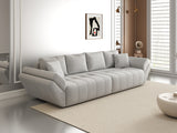 Canapea extensibilă dumonde cu ladă de depozitare si sezut confortabil din spuma HR, Berlin Euphoria Grey 300x100 cm Fabrica