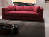 Canapea extensibilă dumonde cu ladă de depozitare si sezut confortabil din spuma HR, Gloria Bordoux 240x100 cm Fabrica