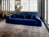 Canapea extensibilă dumonde cu 2 lăzi de depozitare si sezut confortabil din spuma HR, Verona Navy Blue 310x100 cm Fabrica