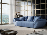 Canapea extensibilă dumonde cu ladă de depozitare si sezut confortabil din spuma HR, Berlin Blue 250x100 cm Fabrica