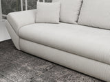 Canapea extensibilă dumonde cu ladă de depozitare si sezut confortabil din spuma HR, Loana Zoom Grey 250x100 cm Fabrica