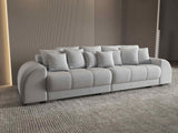 Canapea extensibilă dumonde cu 2 lăzi de depozitare si sezut confortabil din spuma HR, Verona Euphoria Dove 310x100 cm Fabrica