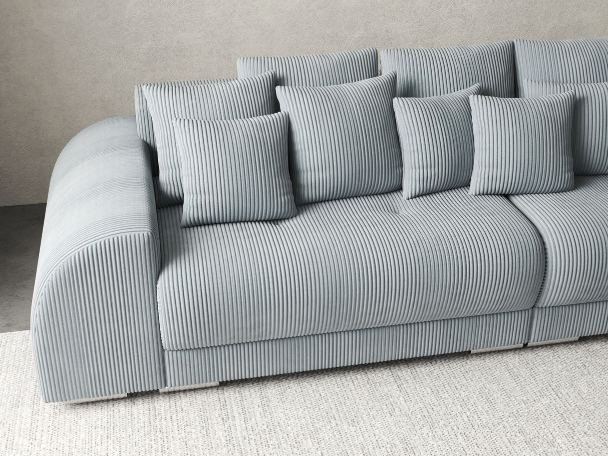 Canapea extensibilă dumonde cu 2 lăzi de depozitare si sezut confortabil din spuma HR, Verona Zoom 310x100 cm Fabrica