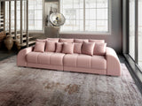 Canapea extensibilă dumonde cu 2 lăzi de depozitare si sezut confortabil din spuma HR, Verona Pink 310x100 cm Fabrica