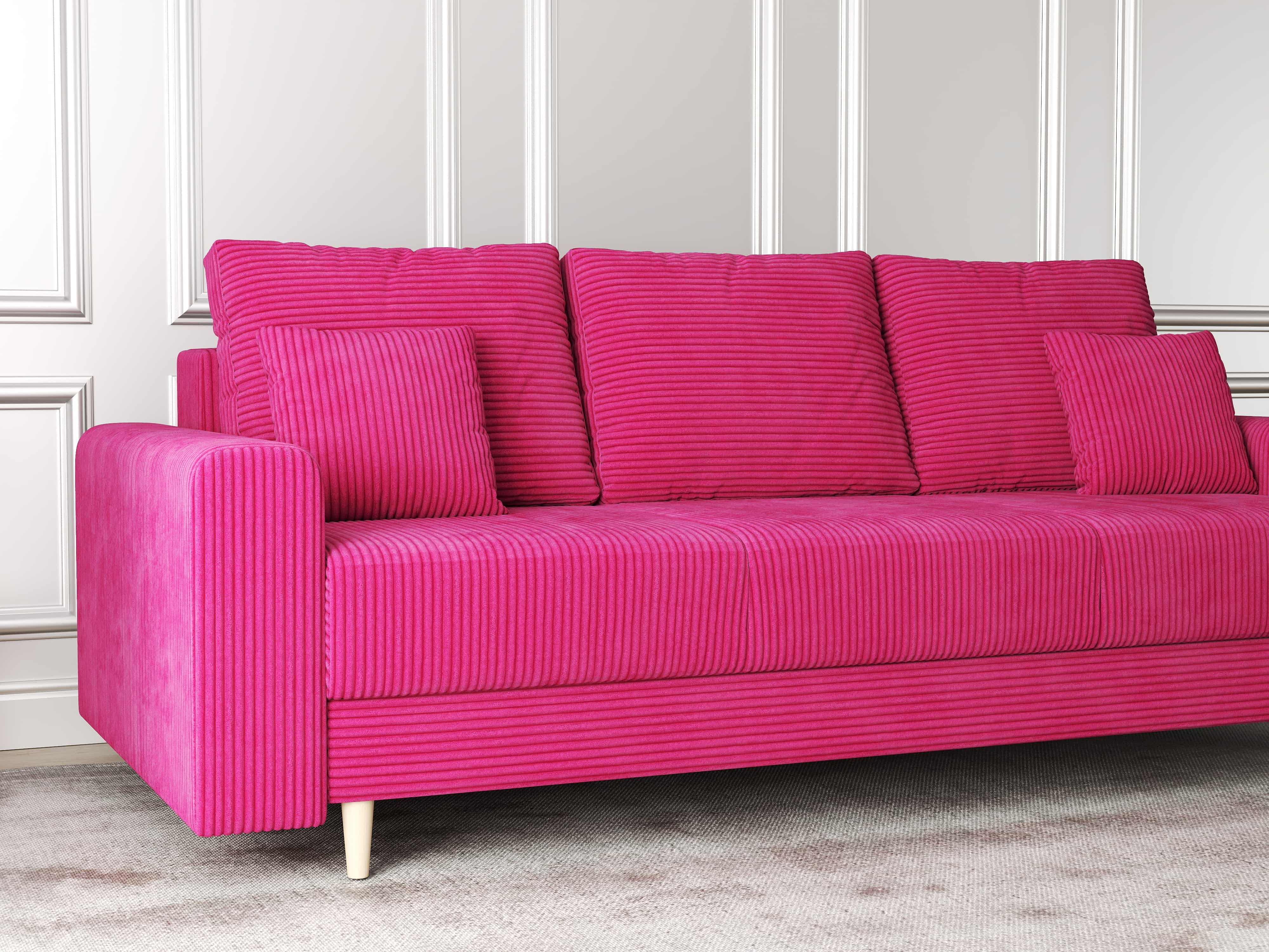 Canapea extensibilă dumonde cu ladă de depozitare si sezut confortabil din spuma HR, Kronos Zoom Rosu 210x100 cm fabrica