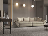 Canapea extensibilă dumonde cu ladă de depozitare si sezut confortabil din spuma HR, Loana Enjoy Bej 2 300x100 cm Fabrica